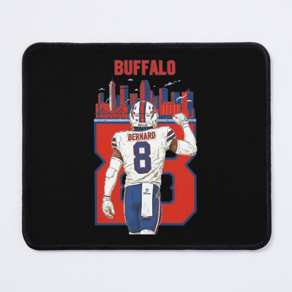 Item preview, Buffalo Bernard 8 Football Linebacker Defense City Skyline designed and sold by RaineeMcDaniel.