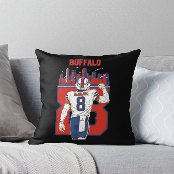 Item preview, Buffalo Bernard 8 Football Linebacker Defense City Skyline designed and sold by RaineeMcDaniel.
