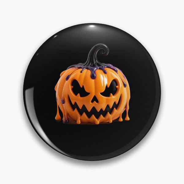 Item preview, Melting Orange Pumpkin Spooky Jack O Lantern designed and sold by YourColorsWall.