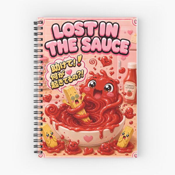Item preview, Lost in the Sauce – Kawaii Food Chaos designed and sold by UndergroundRavers.