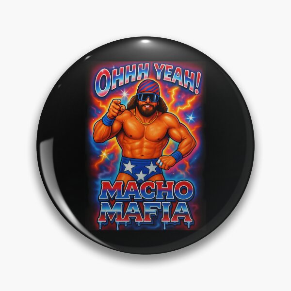 Item preview, Ohhh Yeah Macho Mafia Wrestling Champion Stars Bandana designed and sold by RaineeMcDaniel.