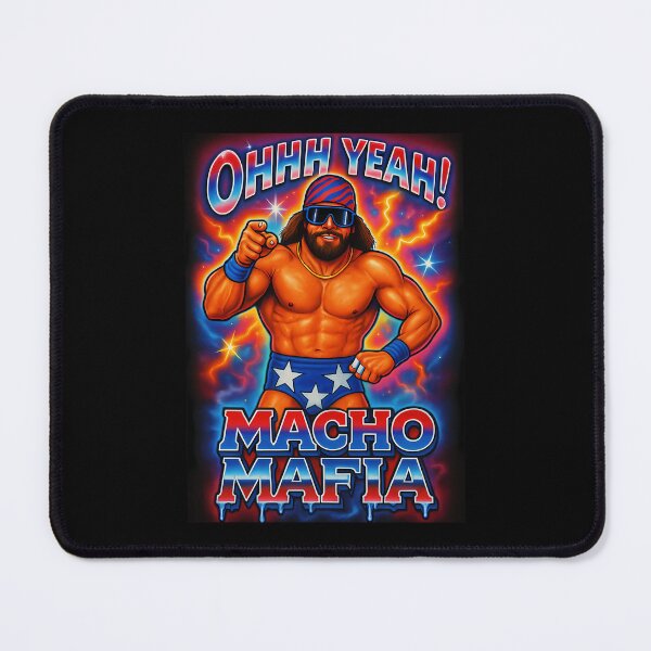 Item preview, Ohhh Yeah Macho Mafia Wrestling Champion Stars Bandana designed and sold by RaineeMcDaniel.