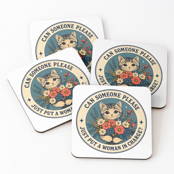 Item preview, Can Someone Please Just Put A Woman In Charge? Female Leadership Feminist Cat Lover designed and sold by SkeletonsDanger.