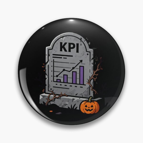 Item preview, R.I.P. KPI - Deadlines & Metrics Funny Halloween Office Humo designed and sold by Cherie-verse.