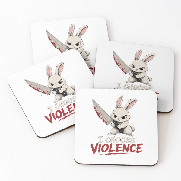 Item preview, I Choose Violence Bunny  designed and sold by TheEndDesign.