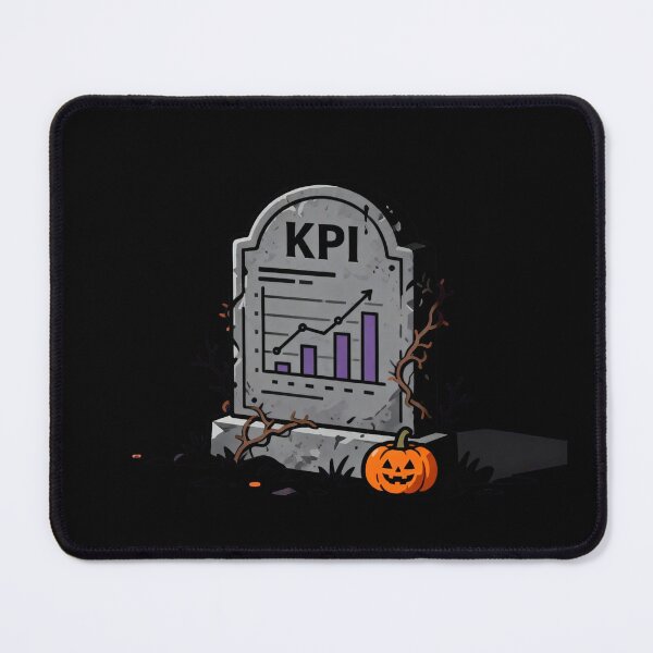 Item preview, R.I.P. KPI - Deadlines & Metrics Funny Halloween Office Humo designed and sold by Cherie-verse.