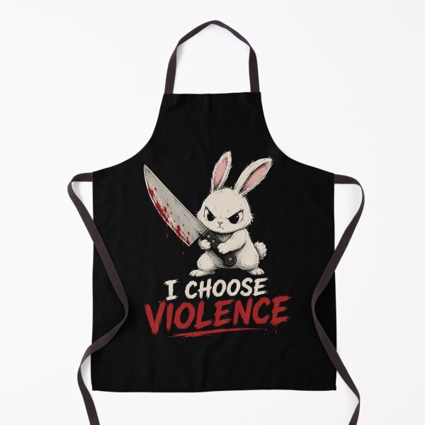 Item preview, I Choose Violence Bunny designed and sold by TheEndDesign.