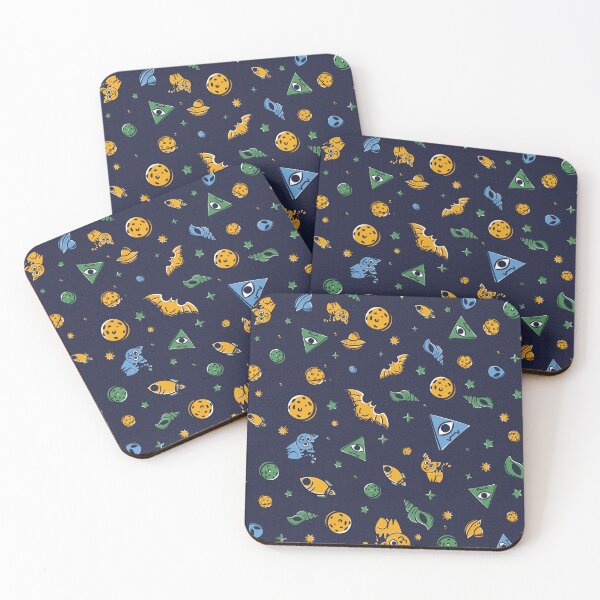 Item preview, Spooky Halloween in Space Cosmic Pattern designed and sold by Hakubiya.