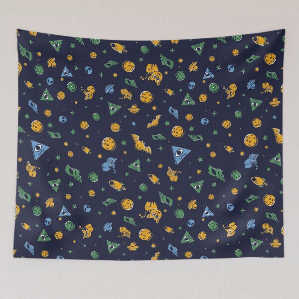 Item preview, Spooky Halloween in Space Cosmic Pattern designed and sold by Hakubiya.