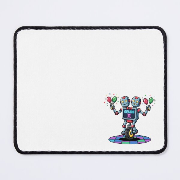 Item preview, Gemini Zodiac Retro Twin Robot on Unicycle designed and sold by Rare By Hero.