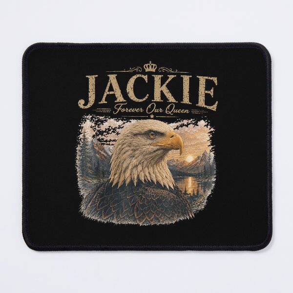 Item preview, Jackie Forever Our Queen Eagle Memorial Tribute designed and sold by Glow-Paw-Studio.