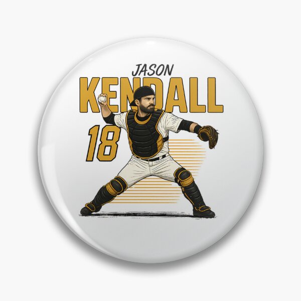 Item preview, Jason Kendall 18 Baseball Catcher Pittsburgh Player designed and sold by RaineeMcDaniel.