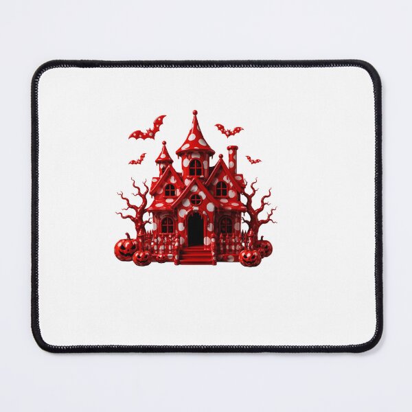 Item preview, Polka Dot Haunted House Spooky Mansion designed and sold by YourColorsWall.