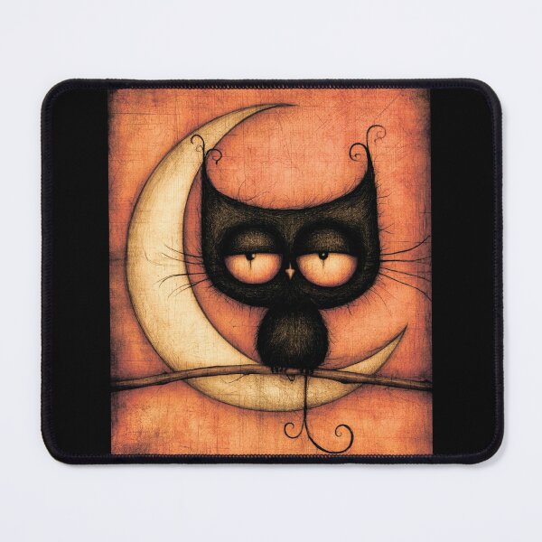 Item preview, A black cat on the moon. designed and sold by MagelliShop.