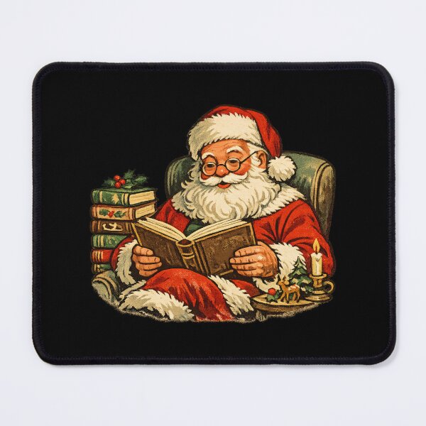 Item preview, Vintage Santa Claus Baking Christmas Cookies Retro 1950s Art Gift designed and sold by Artycom.