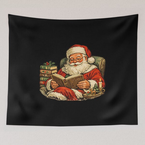 Item preview, Vintage Santa Claus Baking Christmas Cookies Retro 1950s Art Gift designed and sold by Artycom.