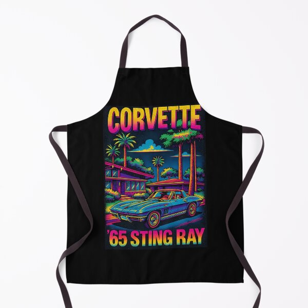 Item preview, Corvette 65 Sting Ray Automotive Sports Car Neon Palm Trees designed and sold by RaineeMcDaniel.