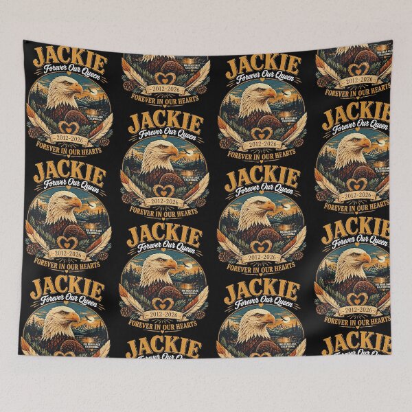 Item preview, Jackie Forever Our Queen 2012-2026 Memorial Eagle Tribute designed and sold by ostenlee.