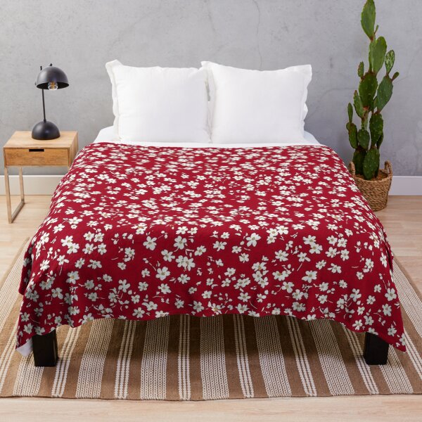 Item preview, Cute Red Ditsy Floral Seamless Pattern designed and sold by OrakArt.