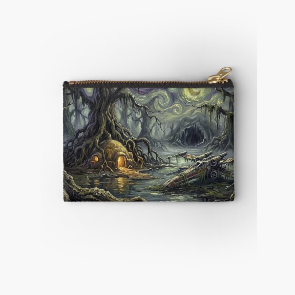 Item preview, Dagobah Starry Night Sci Fi Landscape designed and sold by Bad-Decisions-Designs.