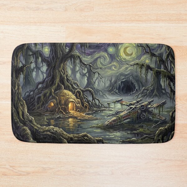 Item preview, Dagobah Starry Night Sci Fi Landscape designed and sold by Bad-Decisions-Designs.