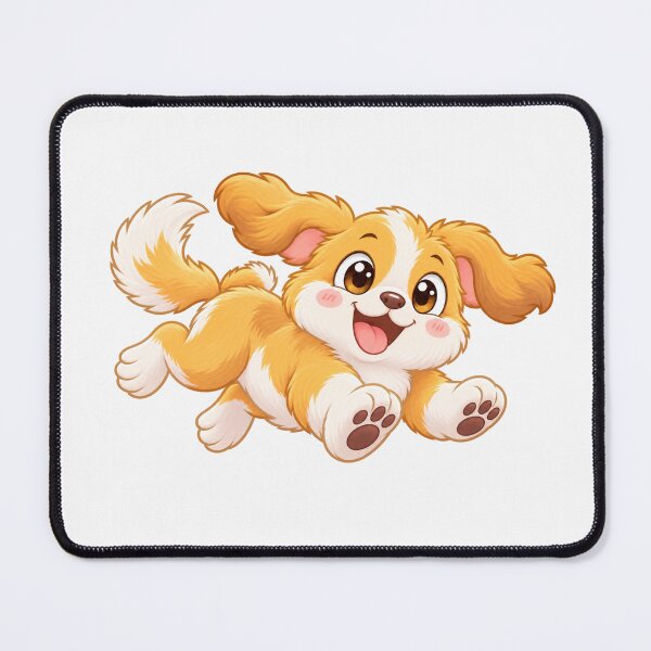 Item preview, Cute Happy Puppy Running with Fluffy Tail designed and sold by zan-mf.