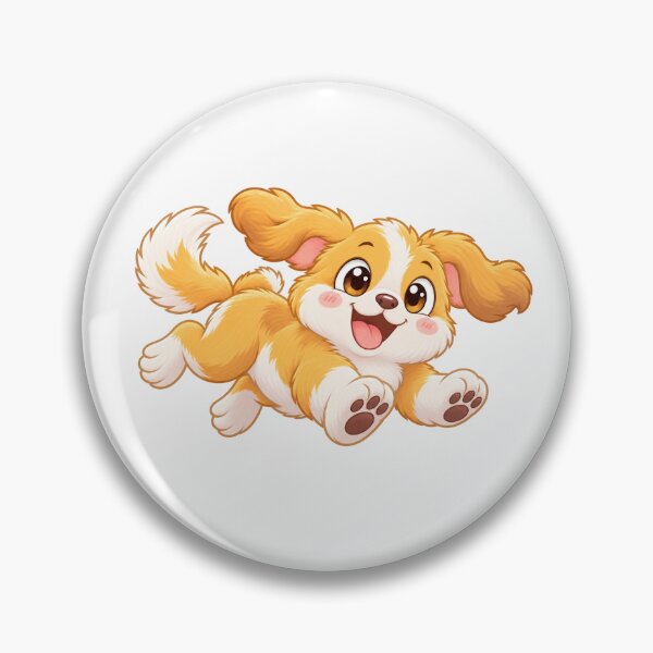 Item preview, Cute Happy Puppy Running with Fluffy Tail designed and sold by zan-mf.