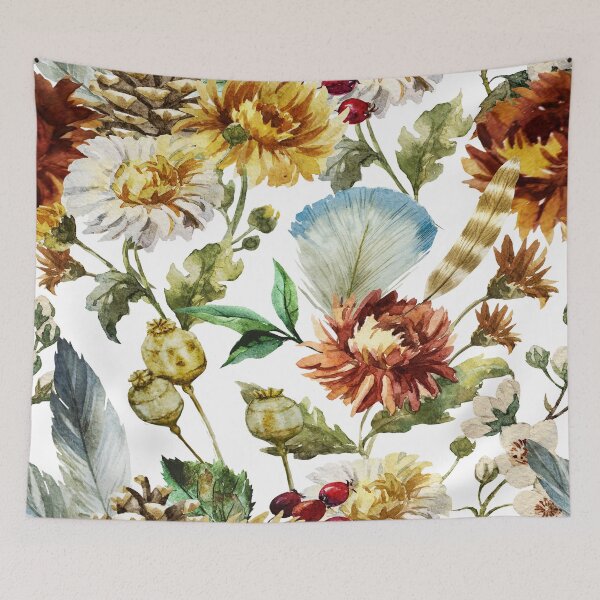 Item preview,  Autumn Harvest — Boho Watercolor Floral Pattern designed and sold by Johnnies.
