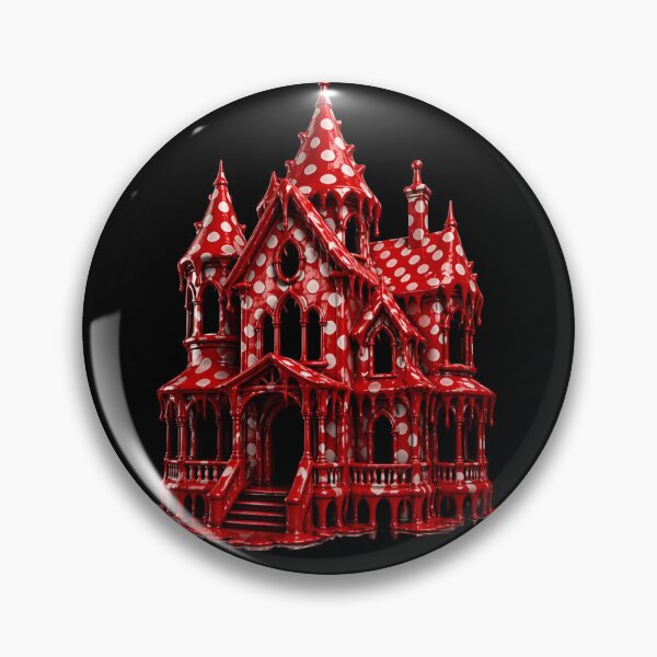 Item preview, Polka Dot Haunted House Spooky Mansion designed and sold by YourColorsWall.