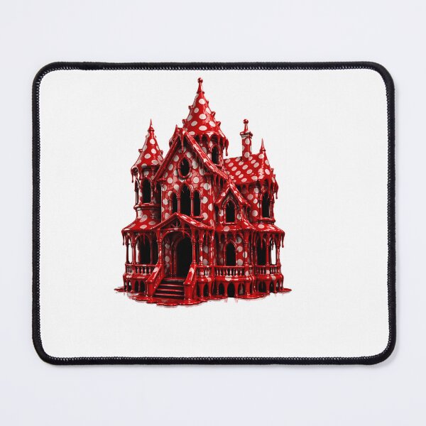 Item preview, Polka Dot Haunted House Spooky Mansion designed and sold by YourColorsWall.