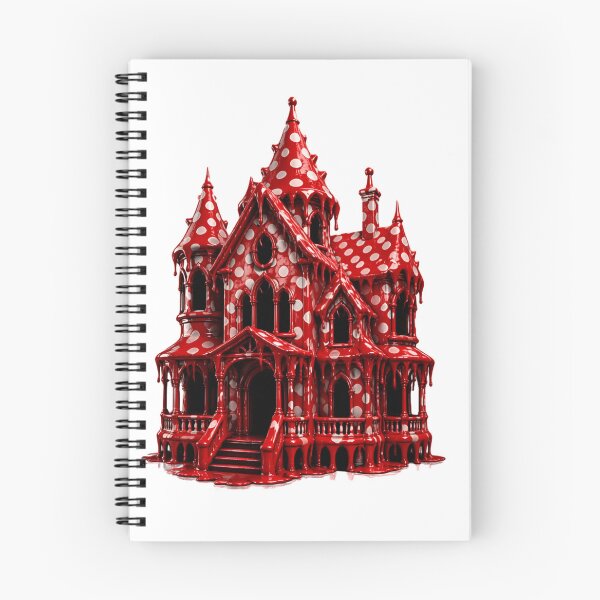 Item preview, Polka Dot Haunted House Spooky Mansion designed and sold by YourColorsWall.