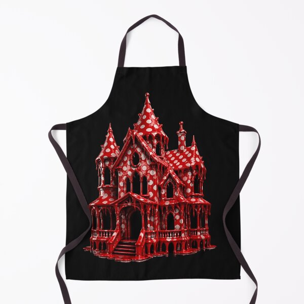 Item preview, Polka Dot Haunted House Spooky Mansion designed and sold by YourColorsWall.