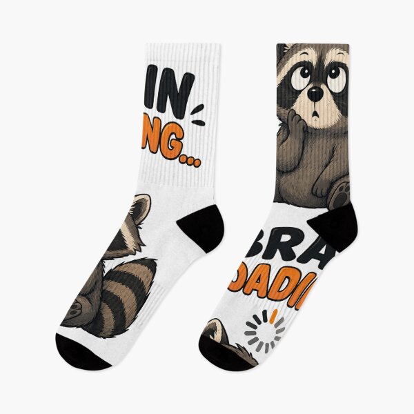 Item preview, Brain Loading... – Cute Confused Raccoon Cartoon Design designed and sold by Kiinaaa.