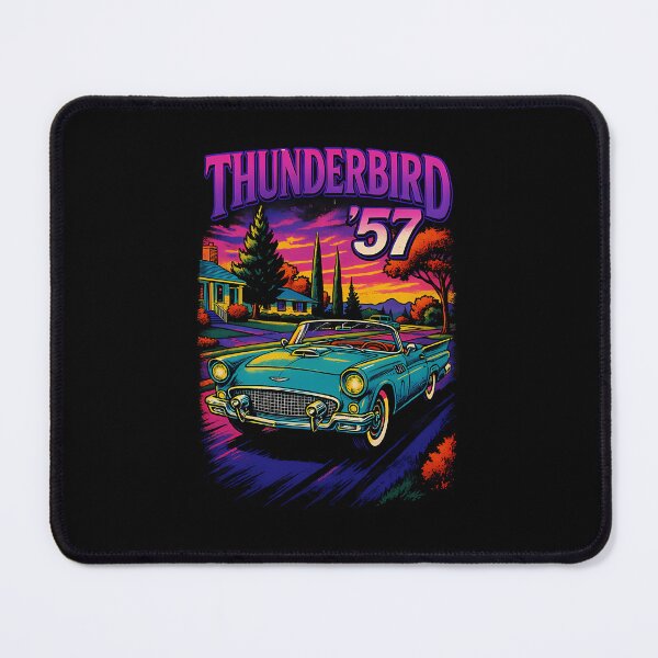 Item preview, Thunderbird 57 American Convertible Car Neon Sunset Drive designed and sold by RaineeMcDaniel.