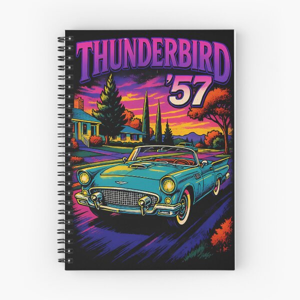 Item preview, Thunderbird 57 American Convertible Car Neon Sunset Drive designed and sold by RaineeMcDaniel.