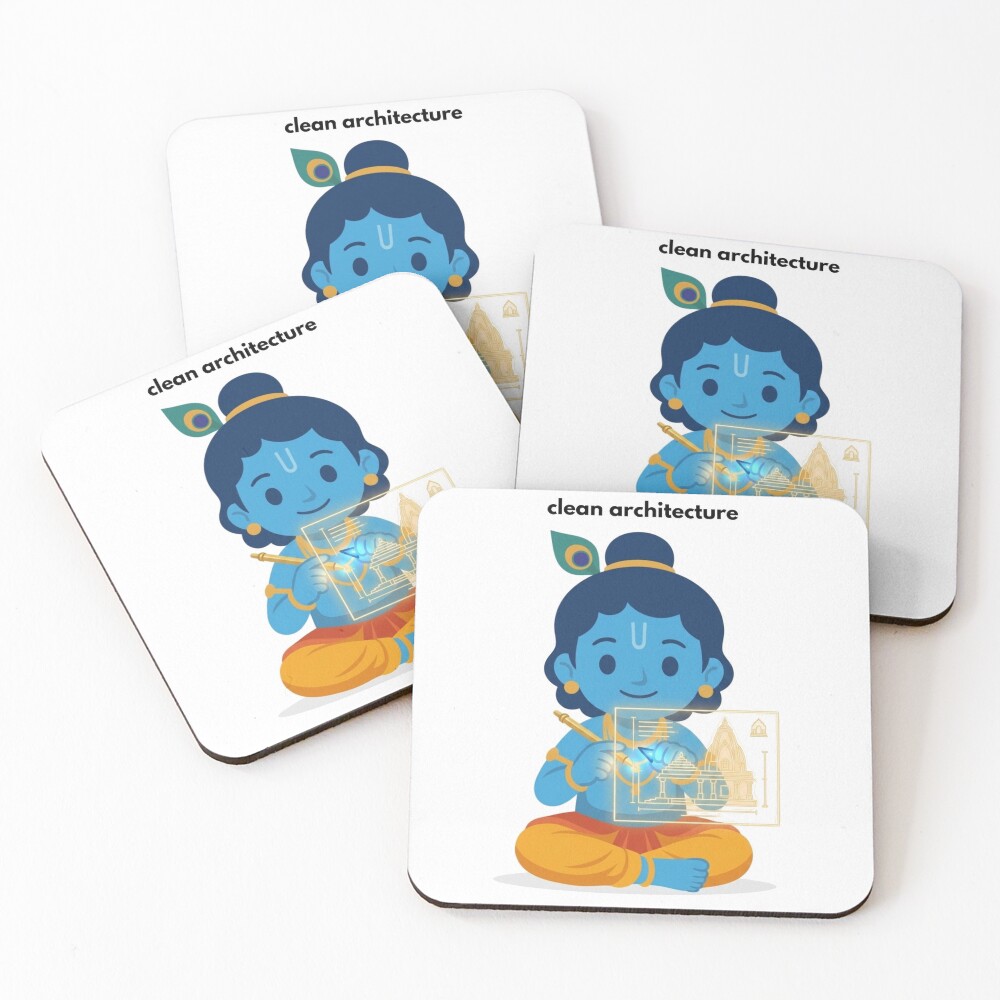 Item preview, Coasters (Set of 4) designed and sold by BhaktiByte.