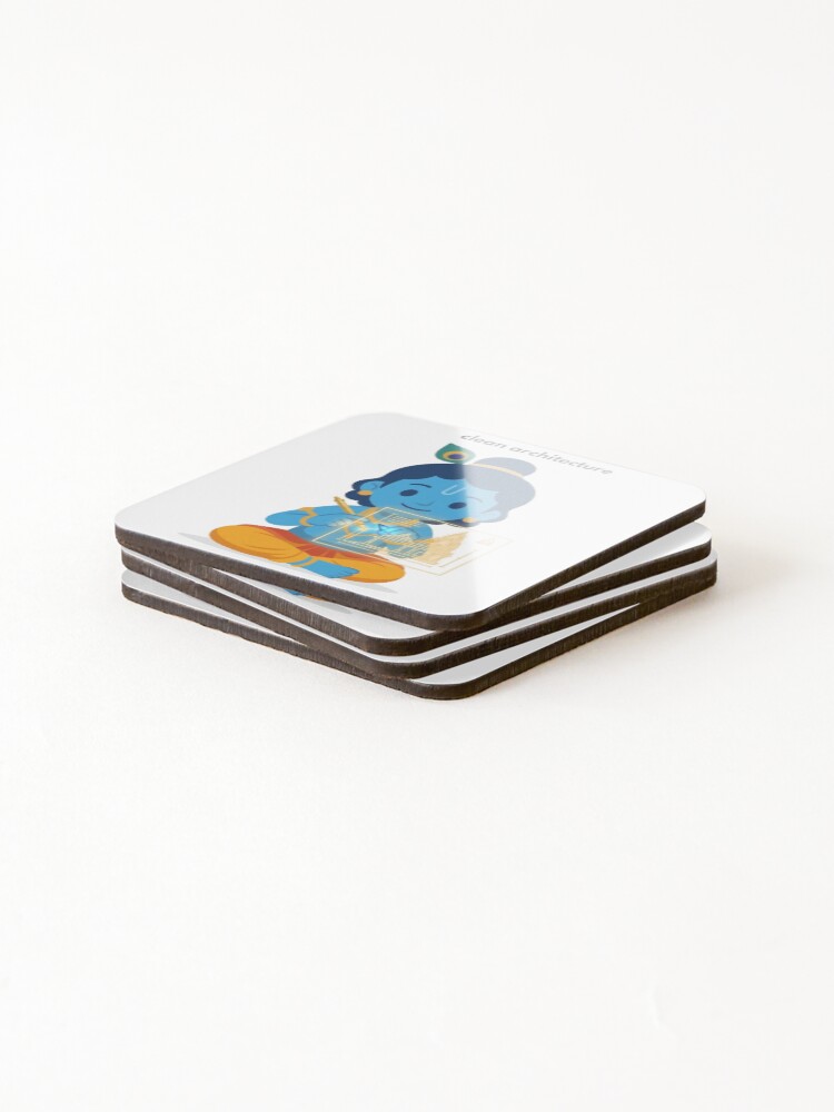 Thumbnail 4 of 5, Coasters (Set of 4), clean architecture | Software Developer Sticker | Programming Tech Humor designed and sold by BhaktiByte.