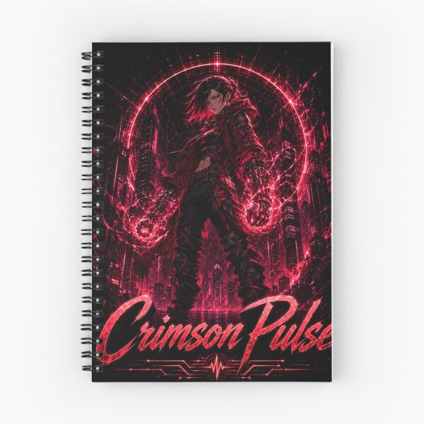 Item preview, Neon Vanguard Crimson Pulse – Red Neon Cyberpunk designed and sold by Einkstudio.