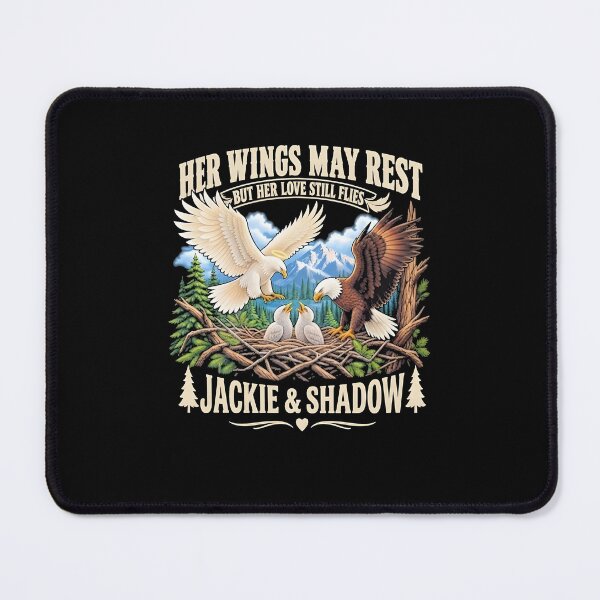 Item preview, Jackie & Shadow Bald Eagle Memorial Tribute Her Wings May Rest Big Bear Eagles designed and sold by ViniBall.