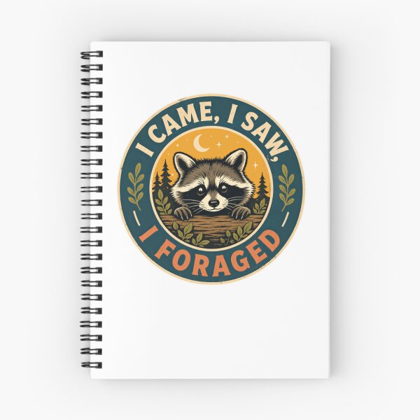 Item preview, I Came, I Saw, I Foraged Raccoon Nature Foraging Outdoor Adventure designed and sold by HumansStuck12.