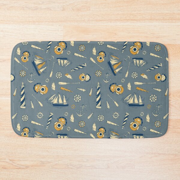 Item preview, Vintage Nautical Sea Adventure Pattern designed and sold by Hakubiya.