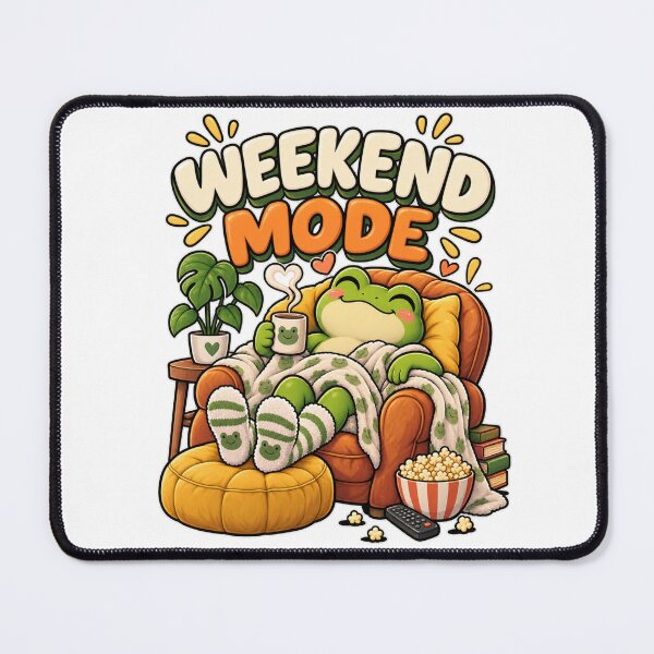 Item preview, Weekend Mode – Cute Cozy Frog Cartoon Design designed and sold by Kiinaaa.