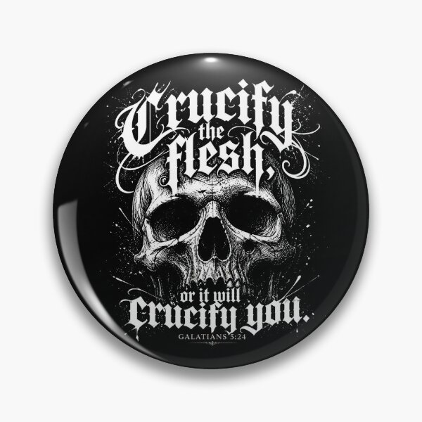 Item preview, Crucify The Flesh Skull Design designed and sold by PureGritFaith.