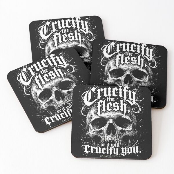 Item preview, Crucify The Flesh Skull Design designed and sold by PureGritFaith.
