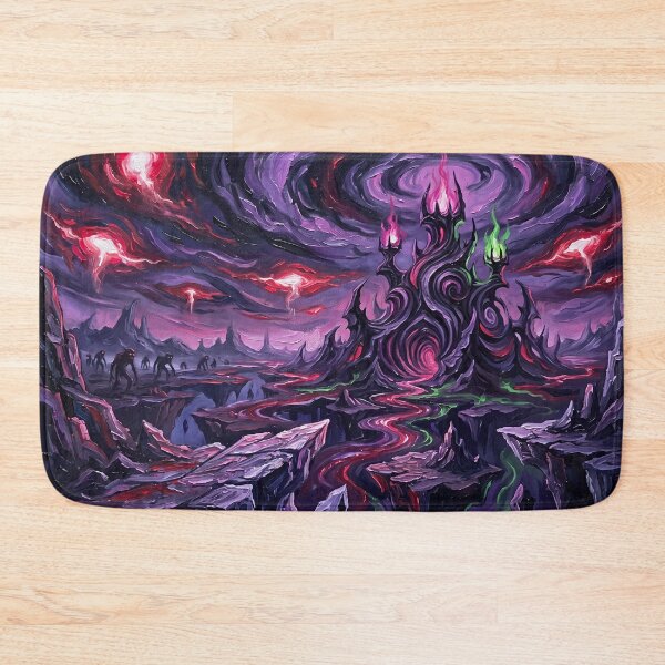 Item preview, Dark Dimension Starry Night Comic Art Landscape designed and sold by Bad-Decisions-Designs.