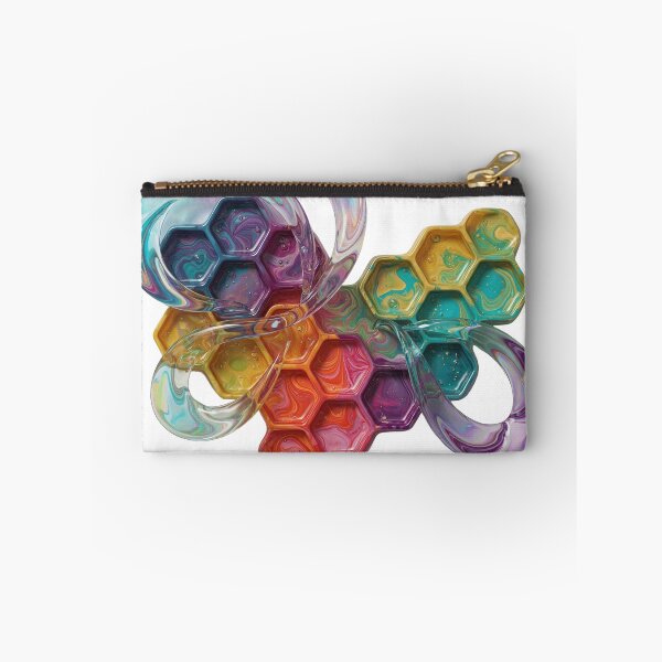 Item preview, ABSTRACT ART HONEYCOMB PATTERN FLORAL DESIGN v6 designed and sold by dazzlemakers.