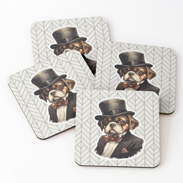 Item preview, Dapper Gentleman Dog in Vintage Suit designed and sold by Hakubiya.