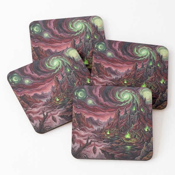 Item preview, Dathomir Starry Night Sci Fi Landscape designed and sold by Bad-Decisions-Designs.