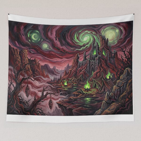 Item preview, Dathomir Starry Night Sci Fi Landscape designed and sold by Bad-Decisions-Designs.