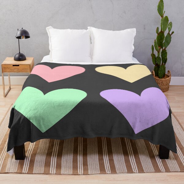 Item preview, Colorful Pastel Heart Shapes Design designed and sold by ubborn.